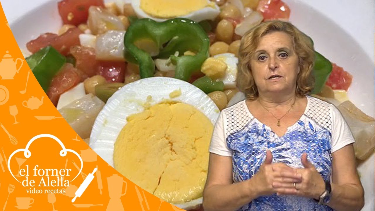 receta de ensalada de garbanzos