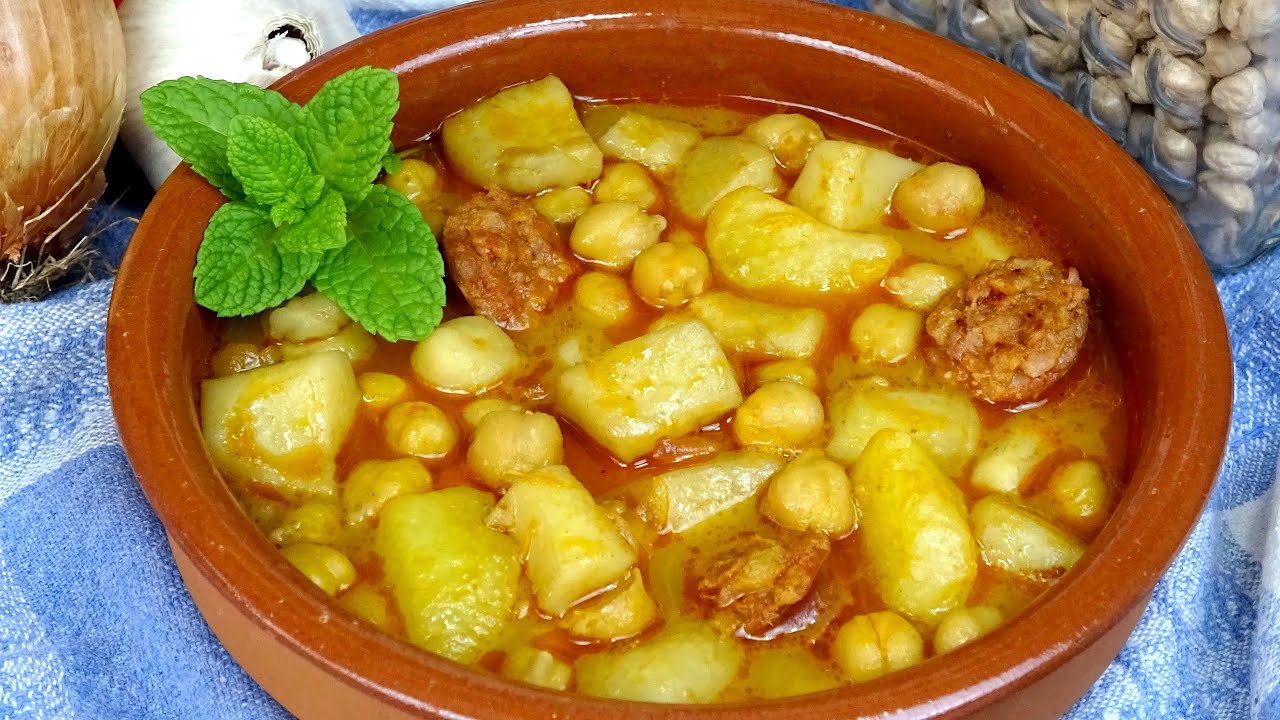 receta de garbanzos con chocos a