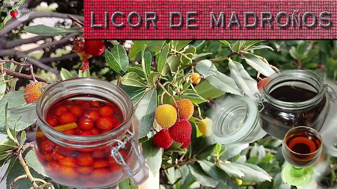 receta de licor de madrono caser