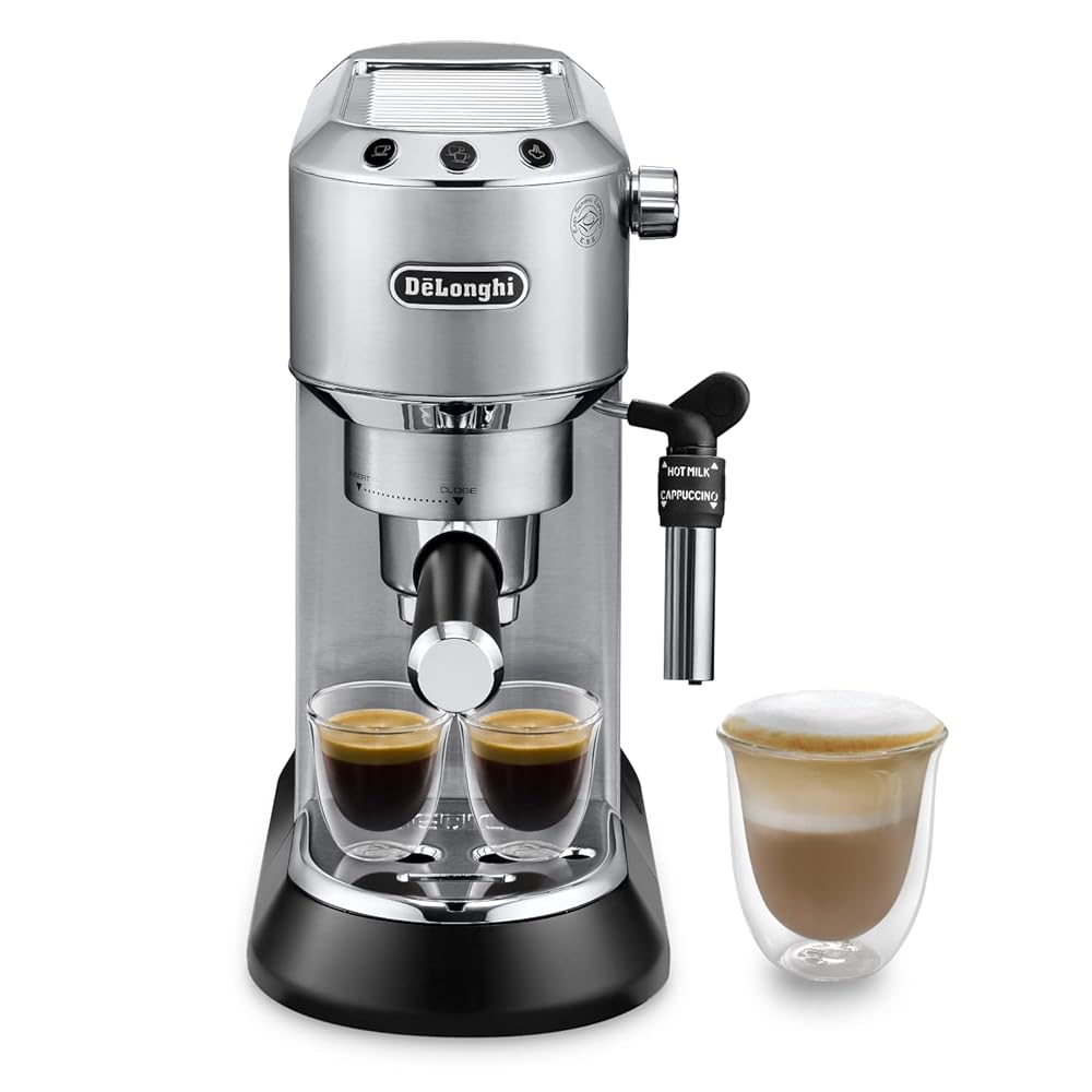 Cafetera De'Longhi Dedica de Acero Inoxidable Cafetera De'Longhi Dedica de Acero Inoxidable